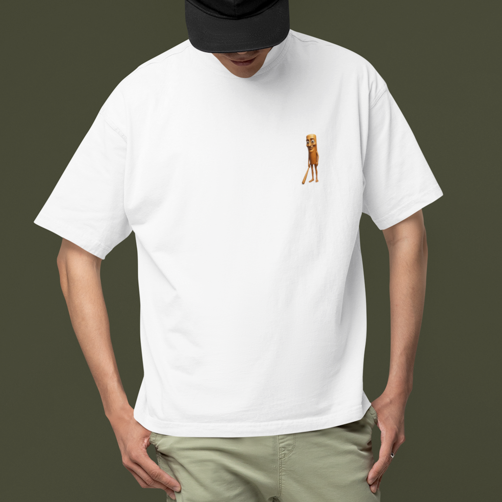 TUNG TUNG TUNG SAHUR Backprint Oversize T-Shirt